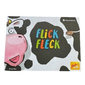 Flick Fleck Cow Hide Board game Zoch Games NWOT